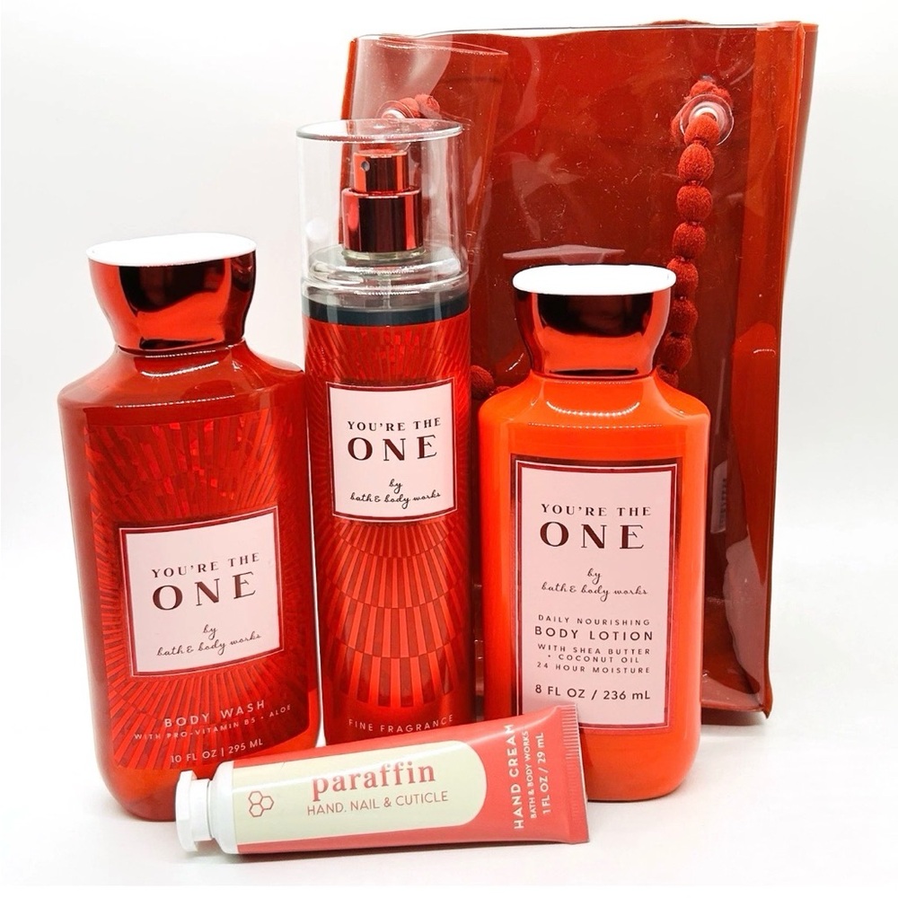 Bath & Body Works YOU'RE THE ONE Fragrance Mist Lotion Body Wash Gift Bag Set